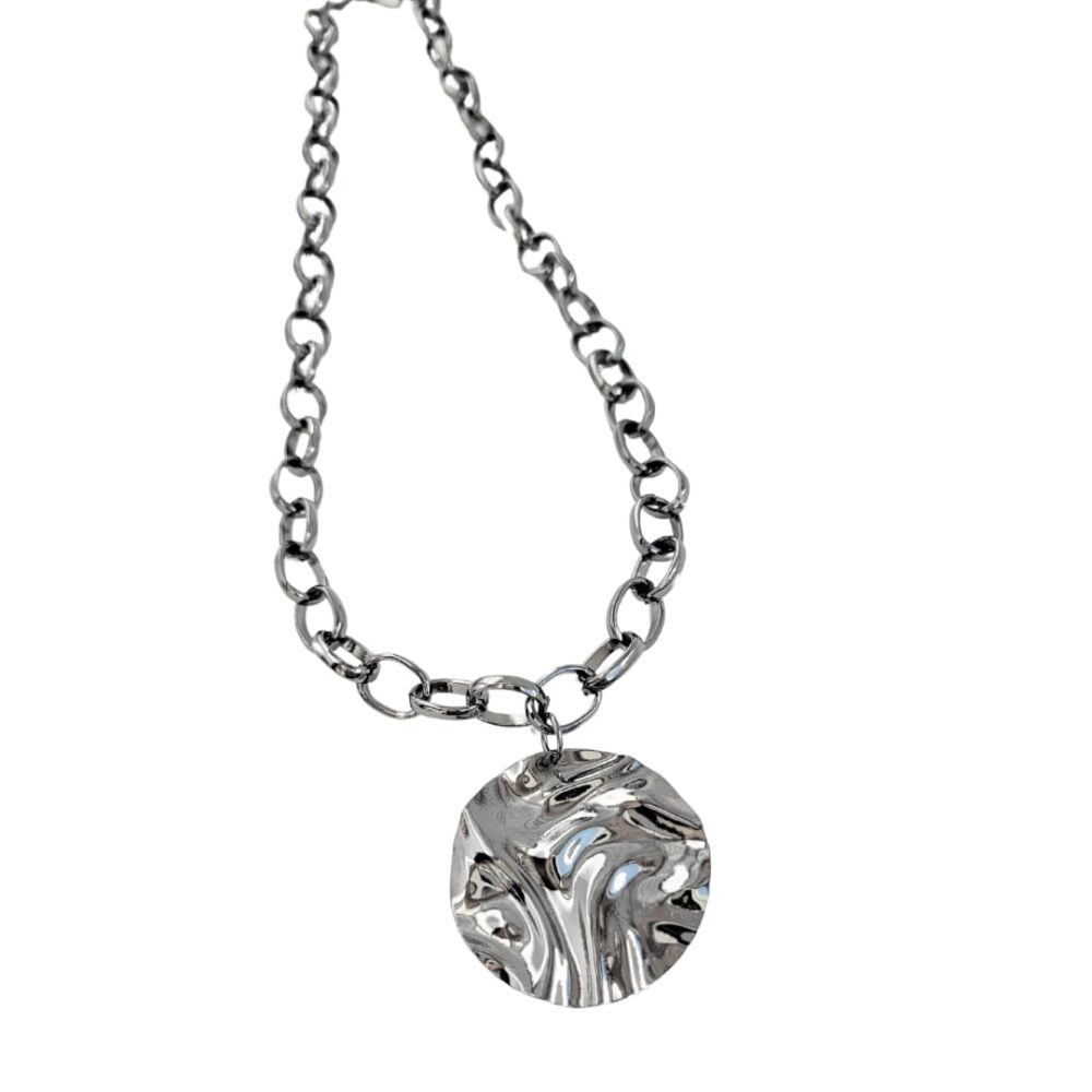 Colar círculo negro