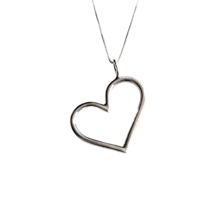 Coração Joyce prata 950